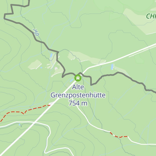Map of Alte Grenzpostenhütte