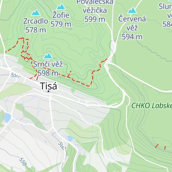 Map of Masiv za Sportovní věží