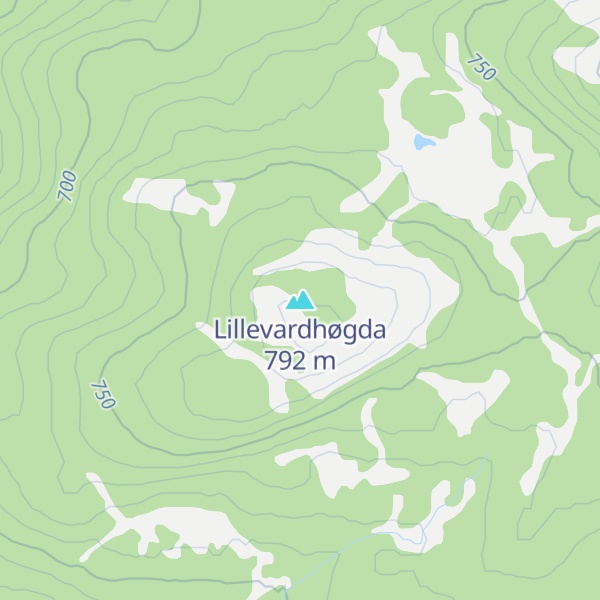 Map of Lillevardhøgda
