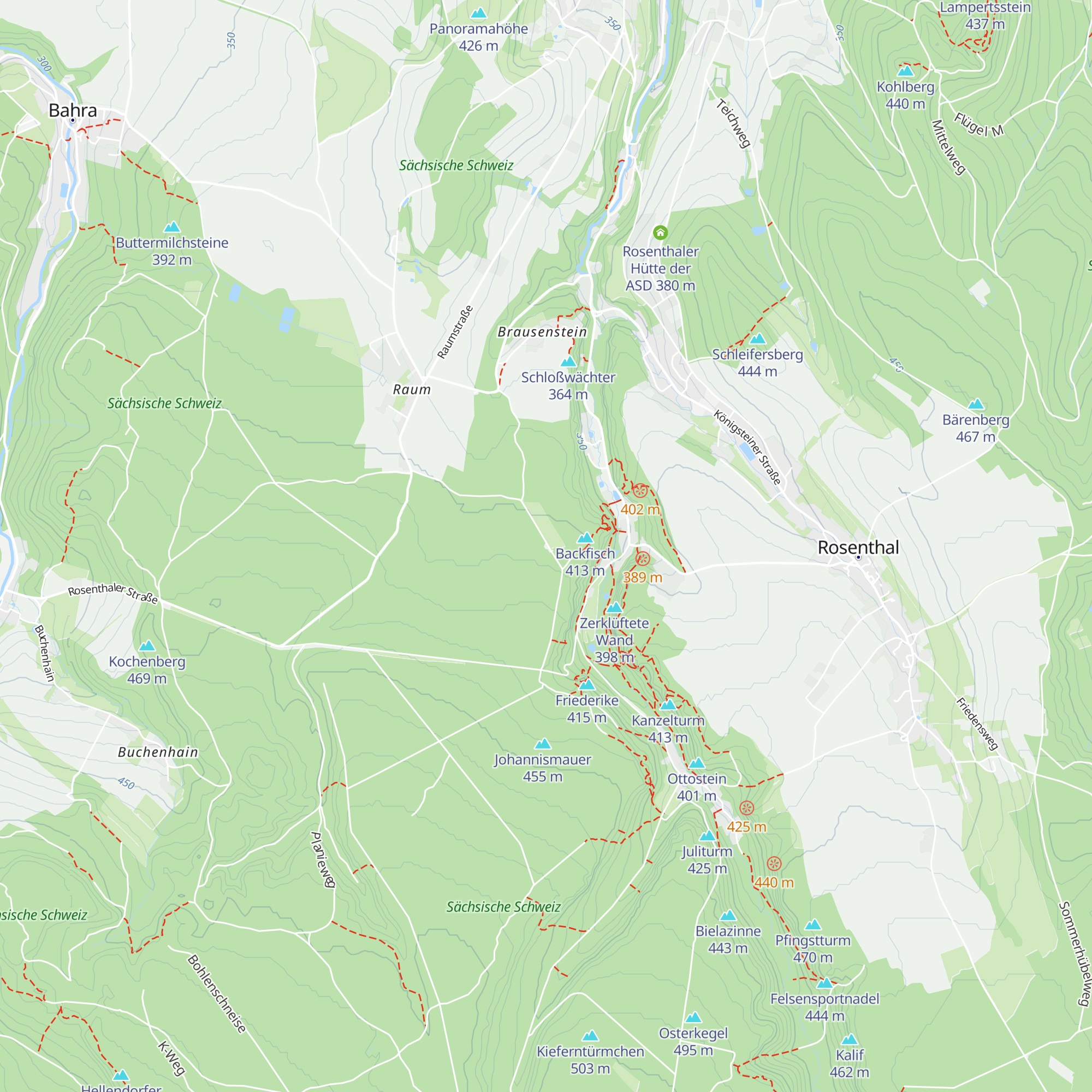 Trekkinghütte "Kamphütte" map
