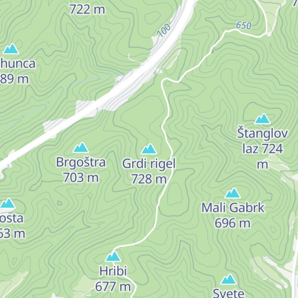 Map of Grdi rigel