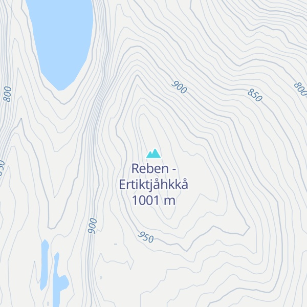 Map of Reben - Ertiktjåhkkå