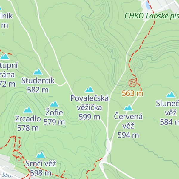 Map of Povalečská věžička