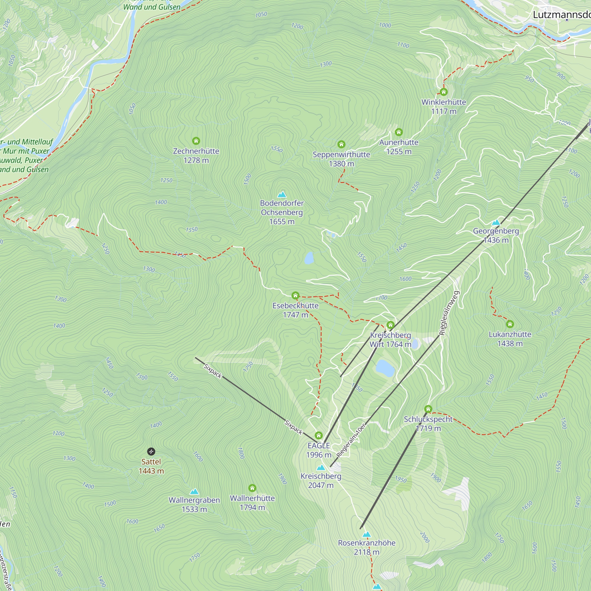 Esebeckhütte map