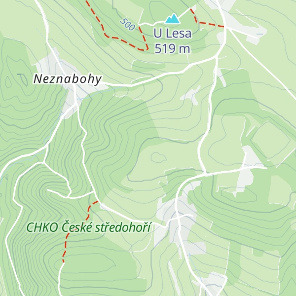 Map of Zámecký vrch [Chuderovec]