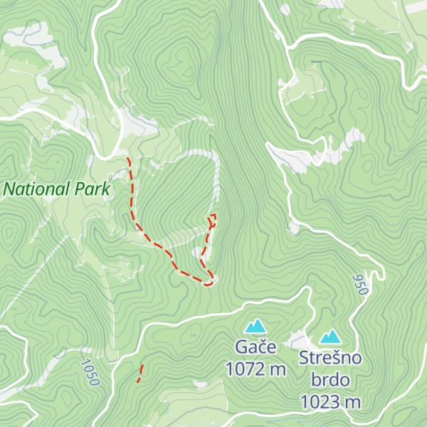 Map of Hotunjski vrh