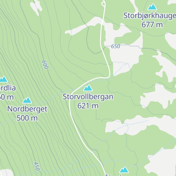 Map of Storvollbergan