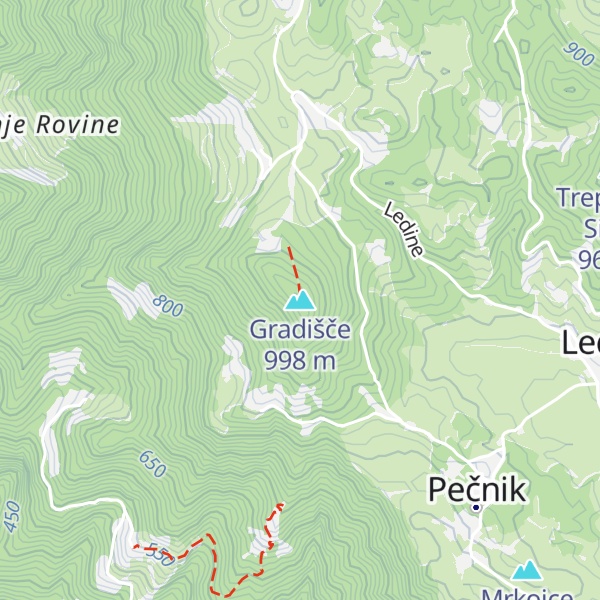 Map of Gradišče
