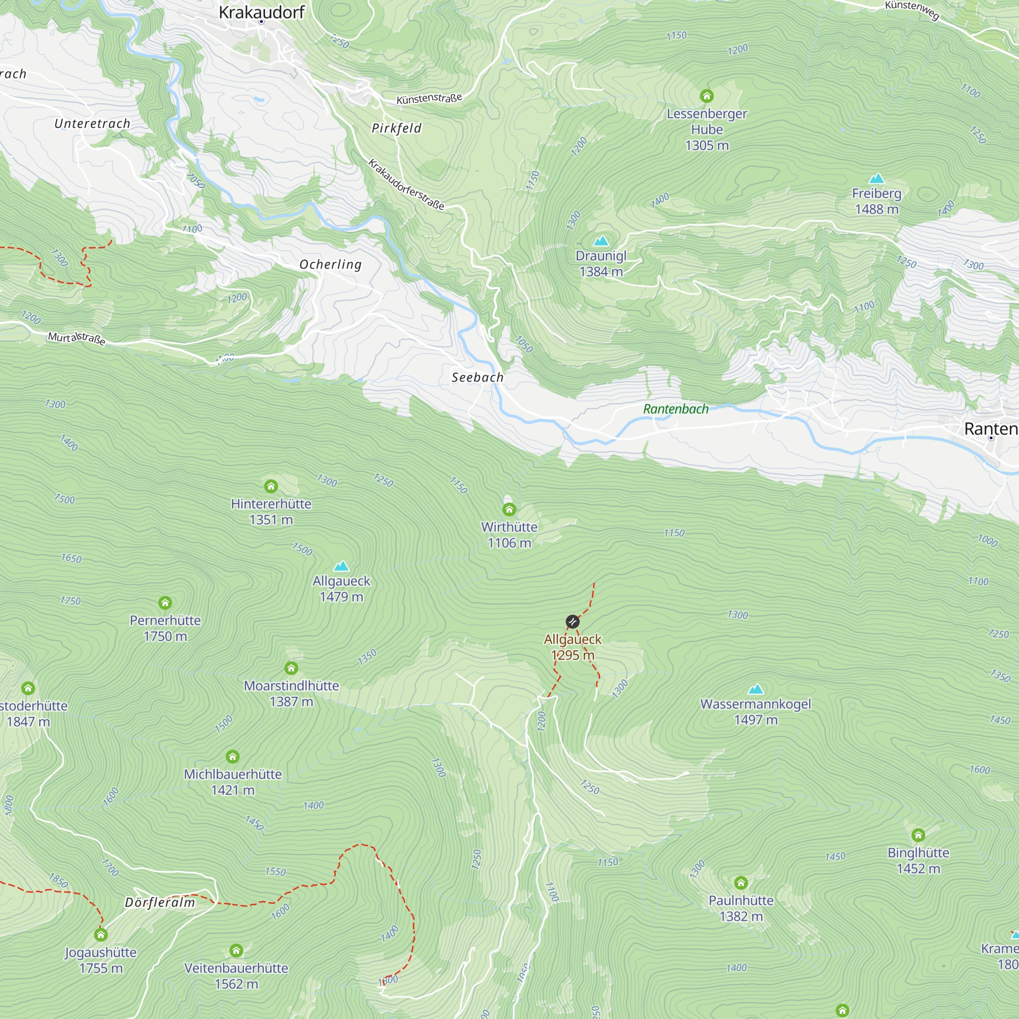 Wirthütte map