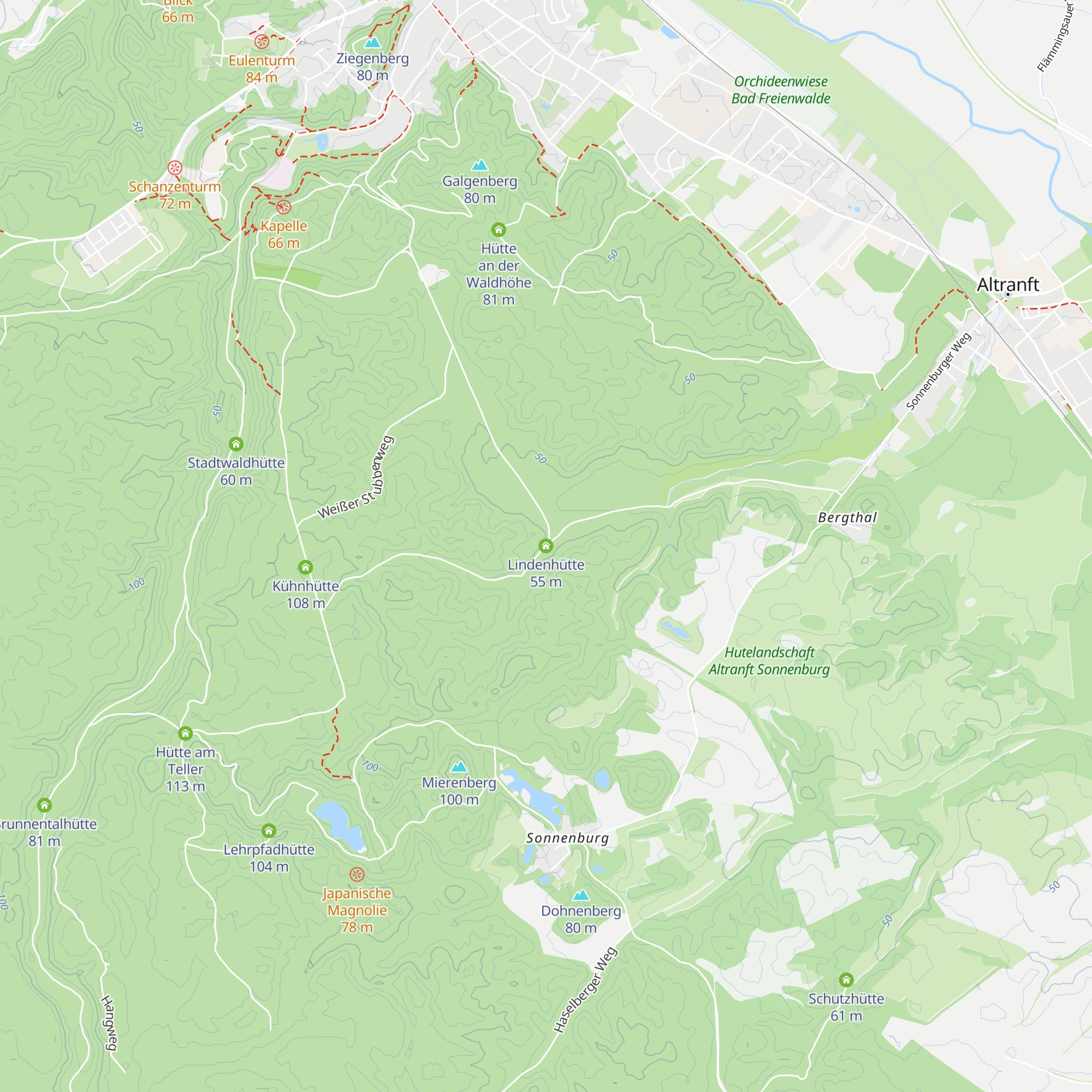 Lindenhütte map
