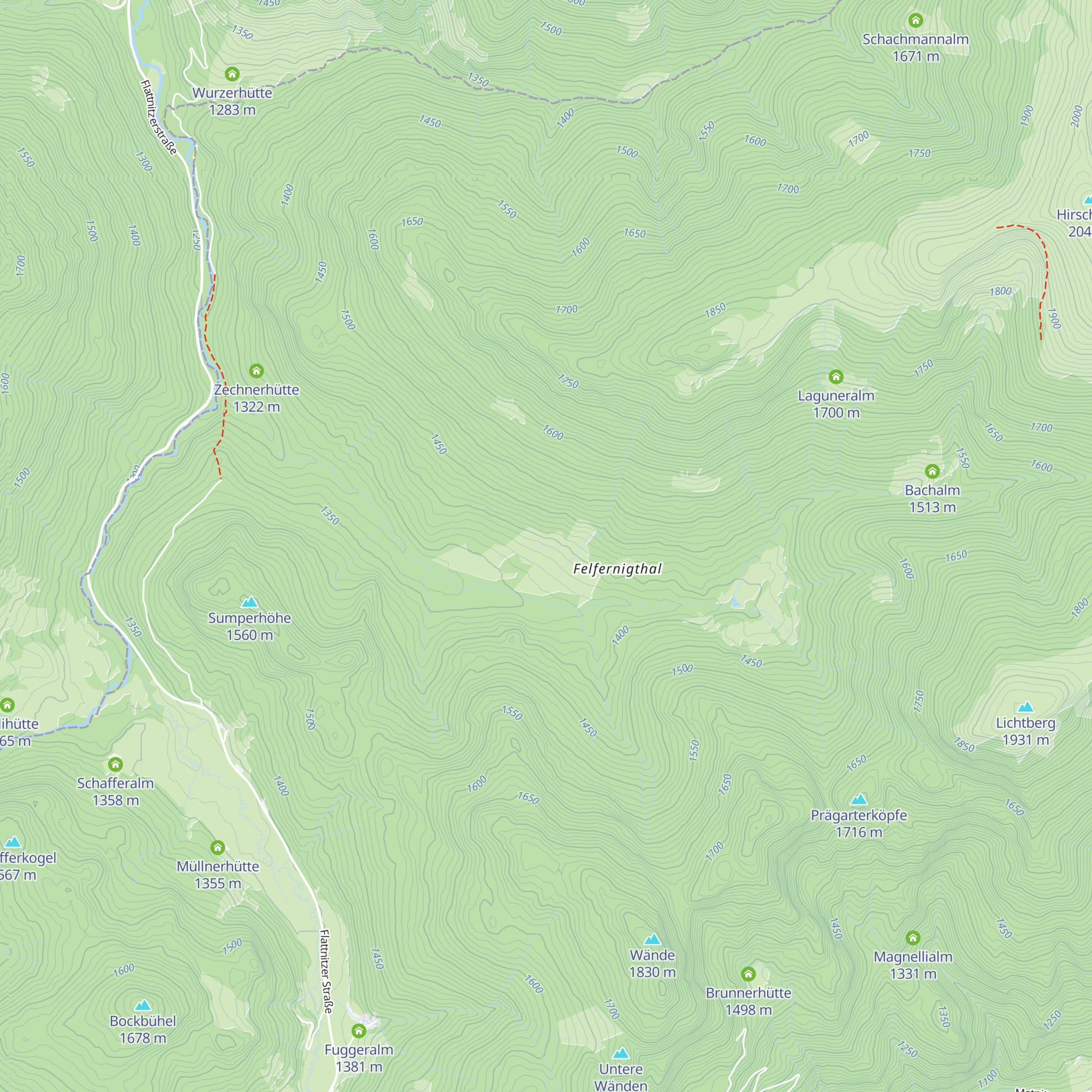 Löffelhütte map