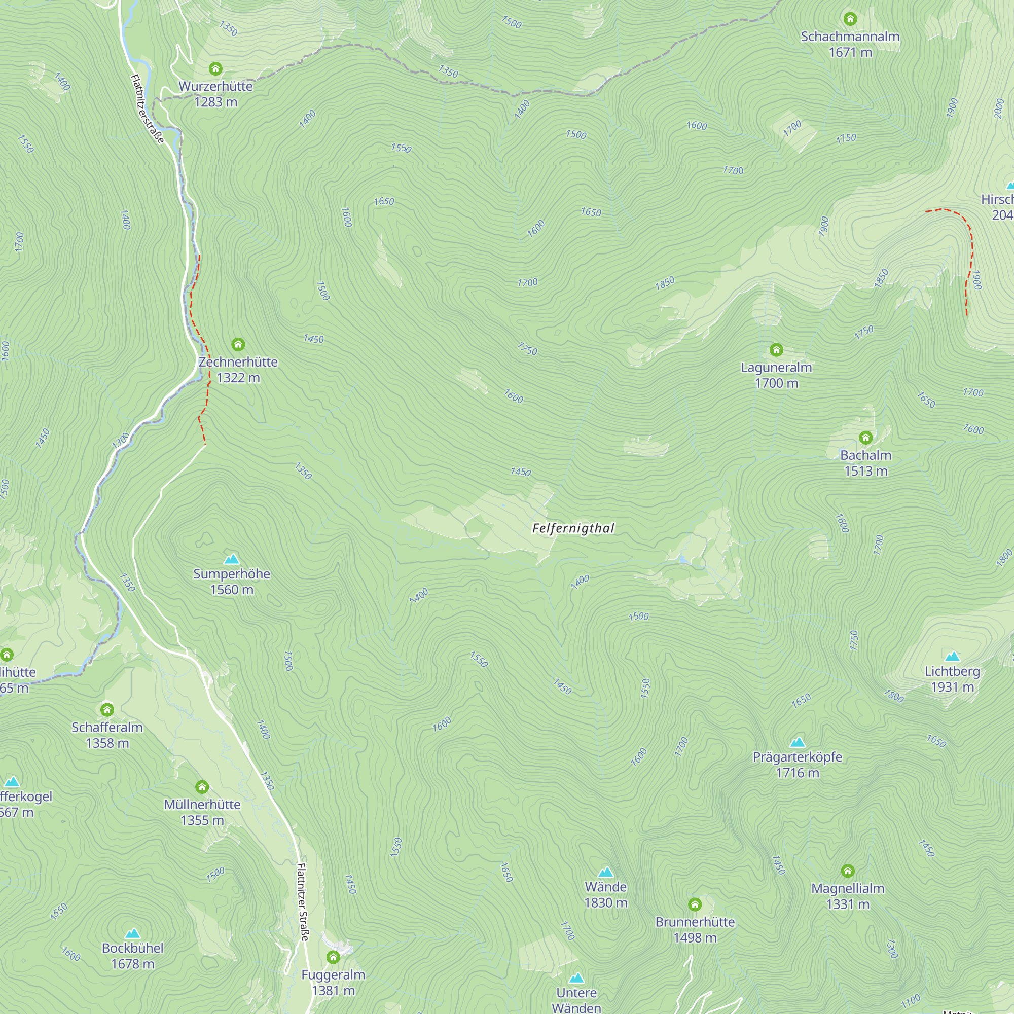 Löffelhütte map