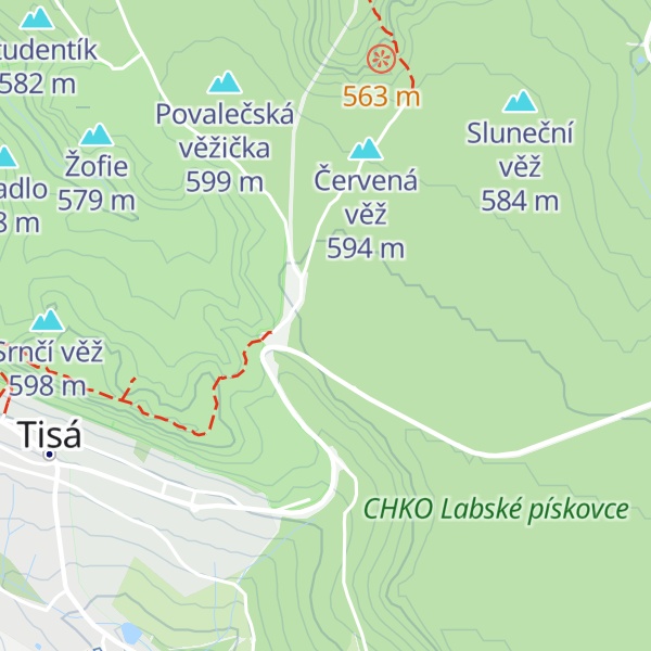 Map of Dívčí věž