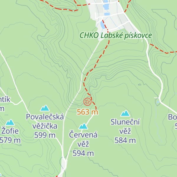 Map of Šedá věž