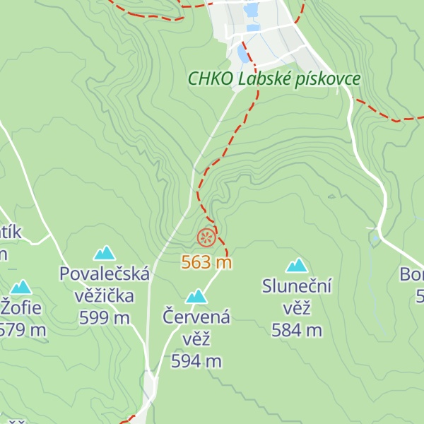 Map of Stínová stěna