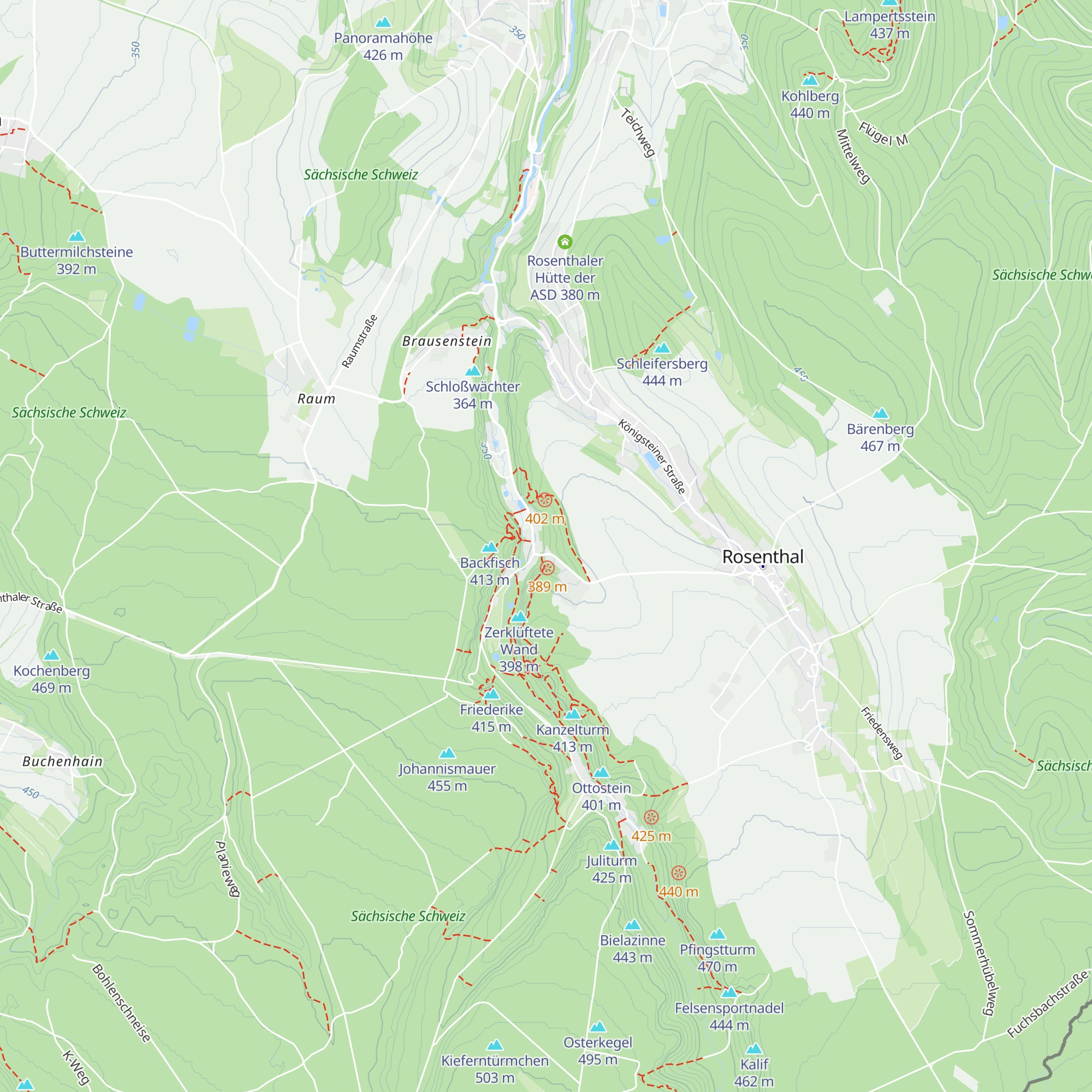 Hütte Kletterklub Daxensteiner 1905 map