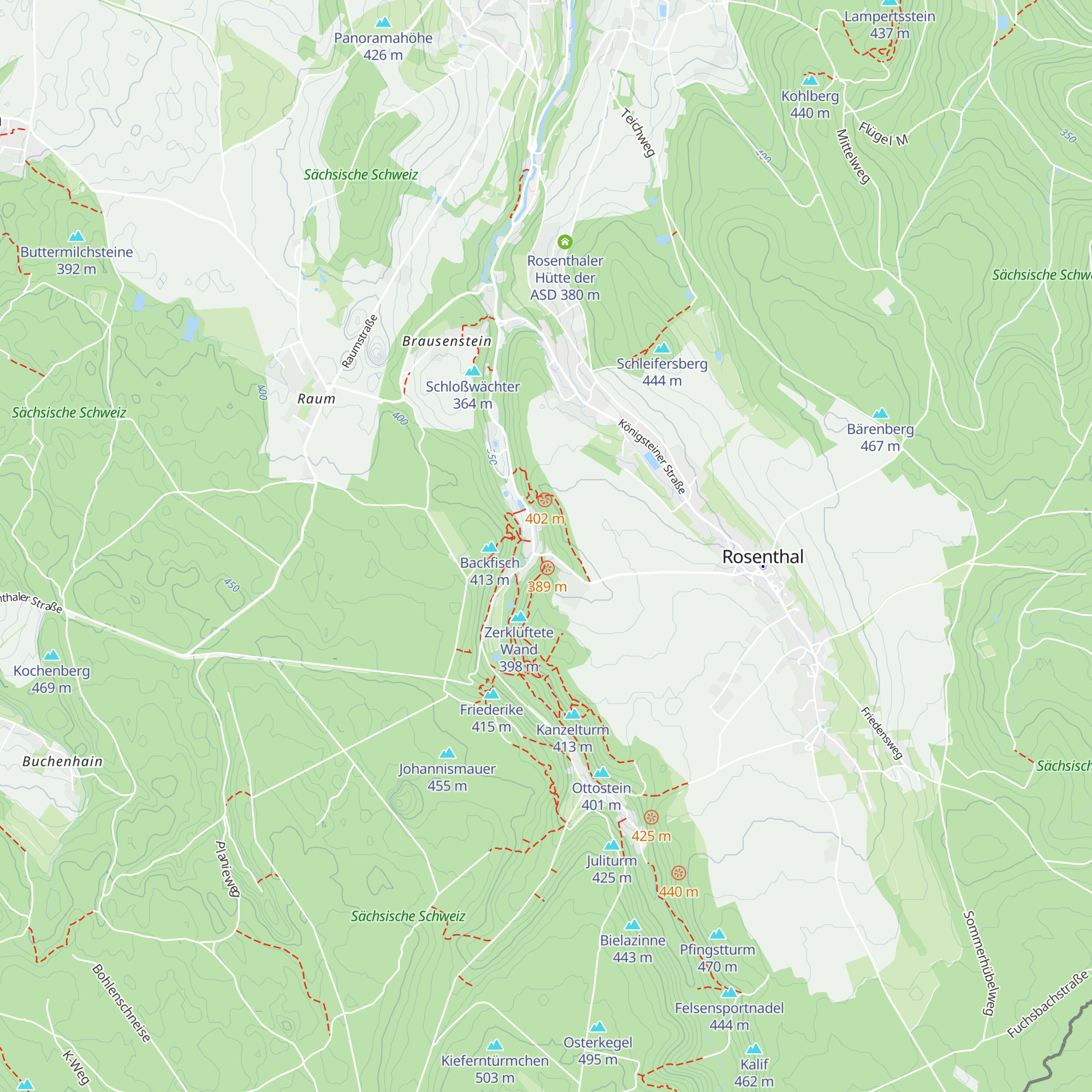 Hütte Kletterklub Daxensteiner 1905 map
