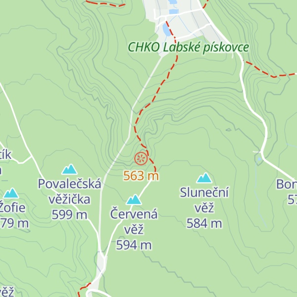 Map of Želví věž