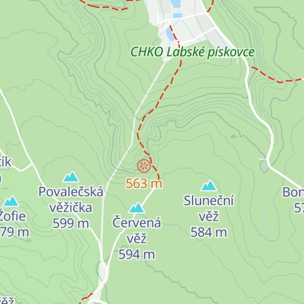 Map of Parlamentní masiv