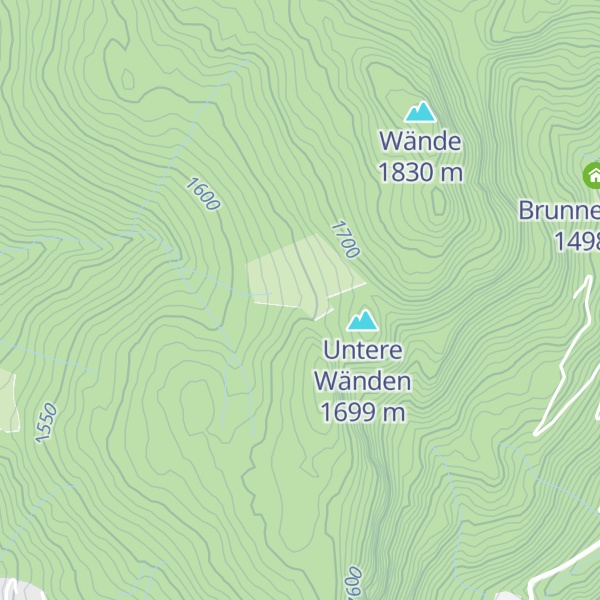 Map of Unterwändenhütte