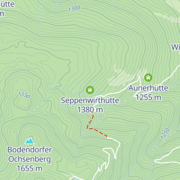 Map of Seppenwirthütte