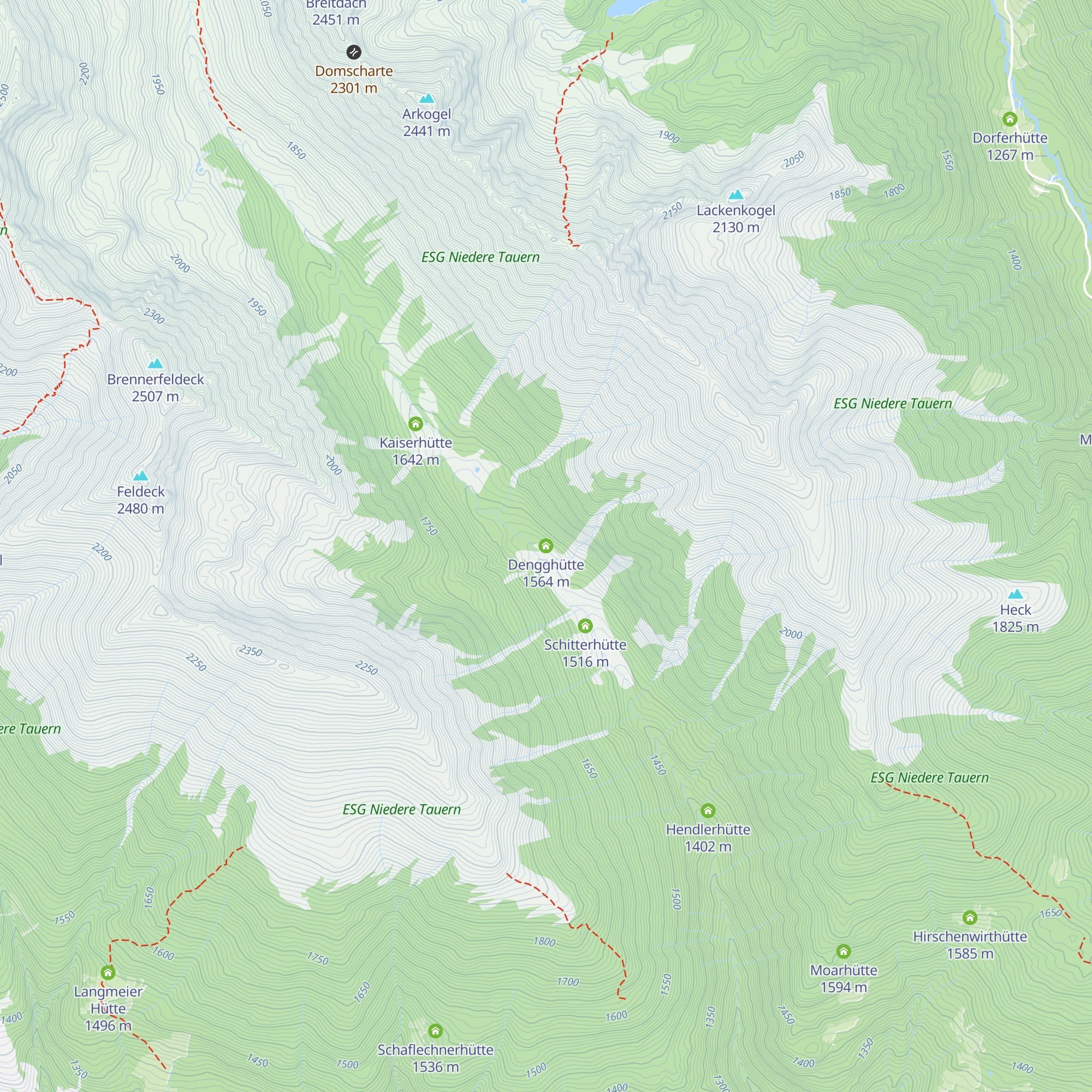 Dengghütte map