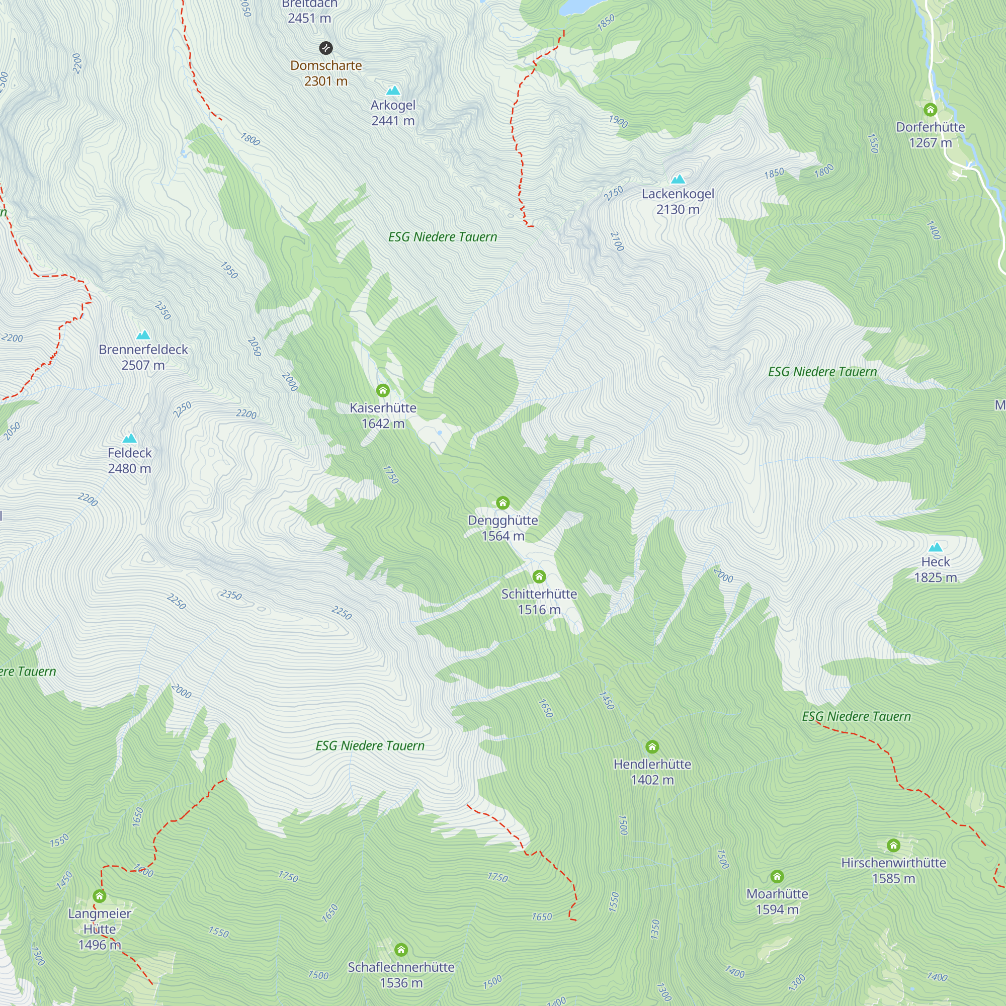 Dengghütte map