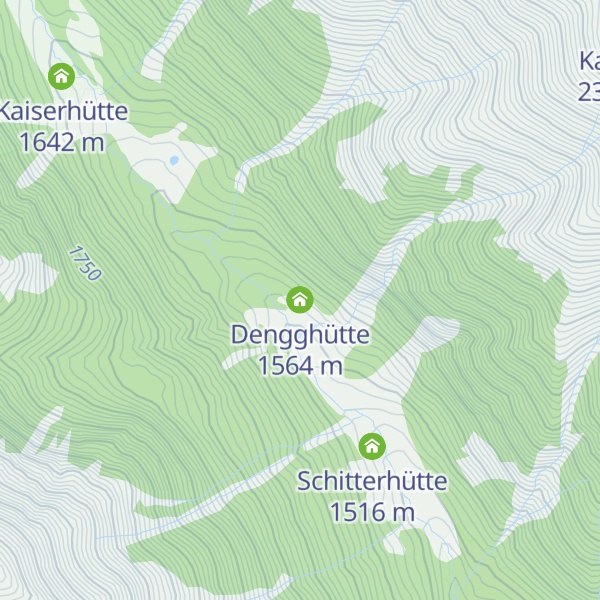 Map of Dengghütte
