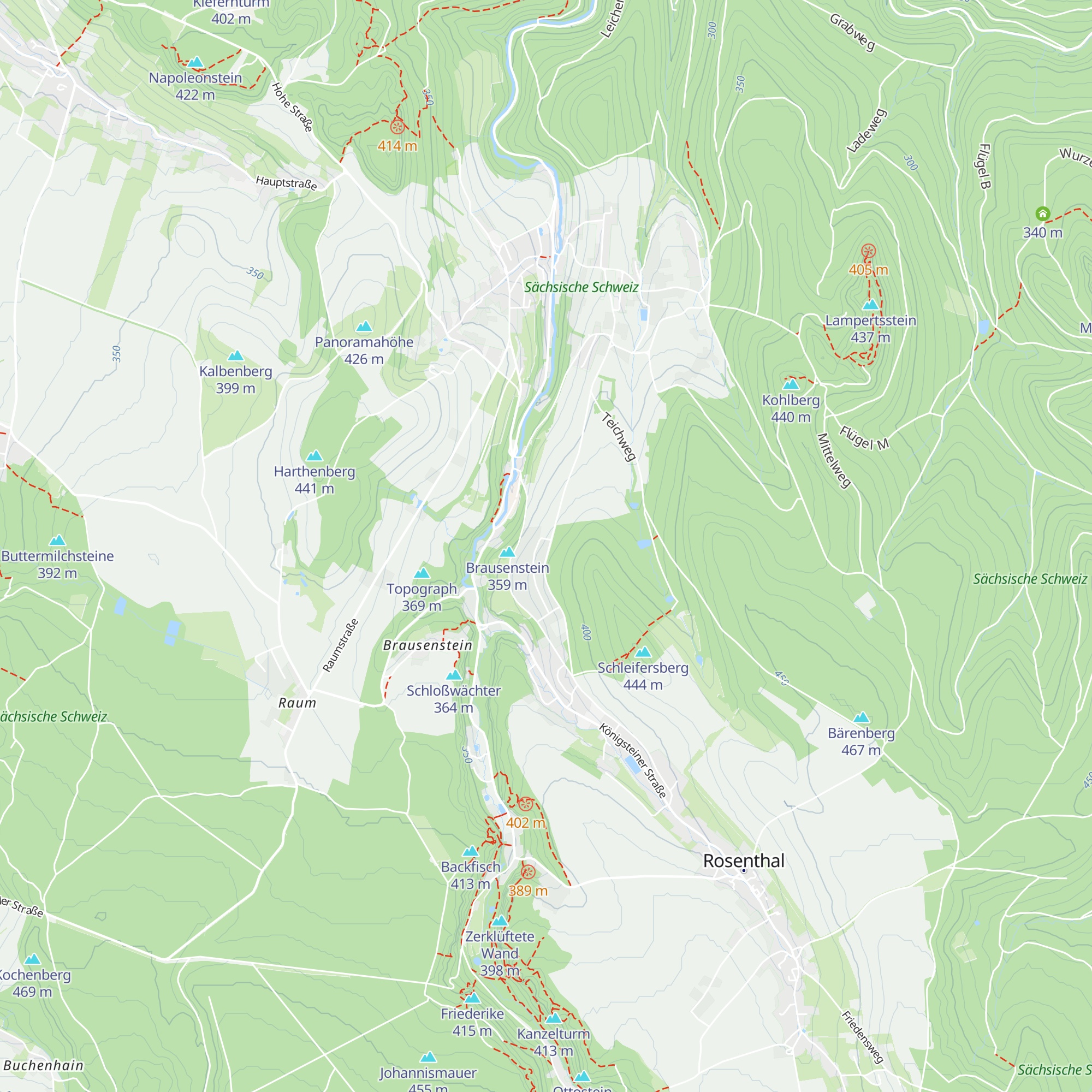 Rosenthaler Hütte der ASD map
