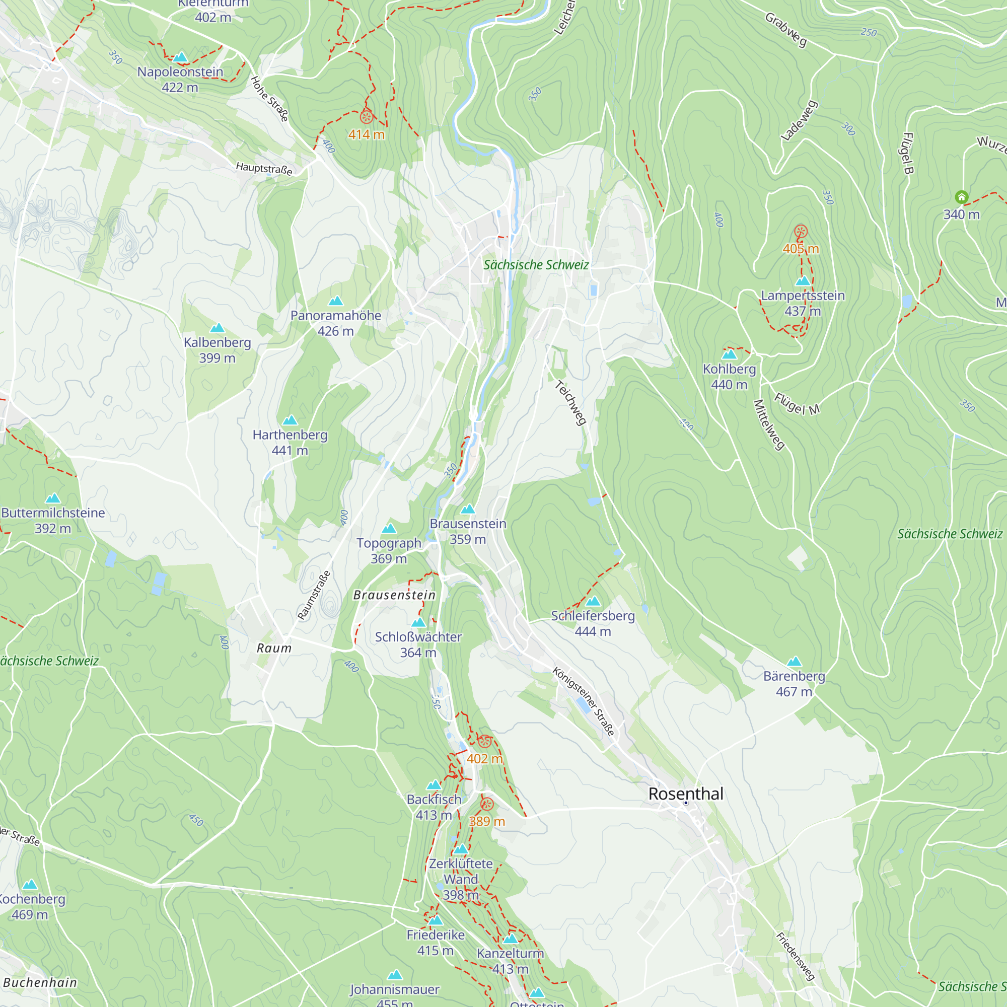 Rosenthaler Hütte der ASD map