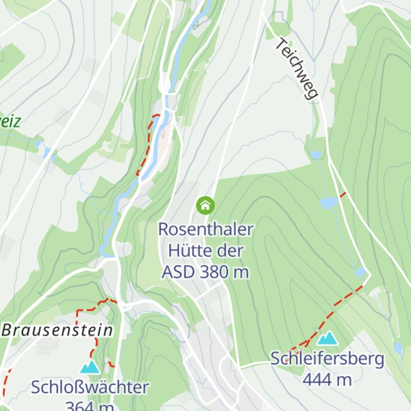 Map of Rosenthaler Hütte der ASD