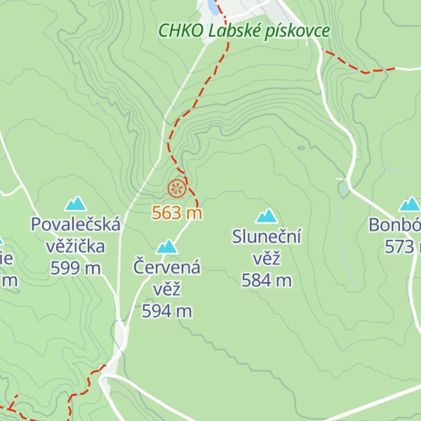 Map of Balkánský pilíř