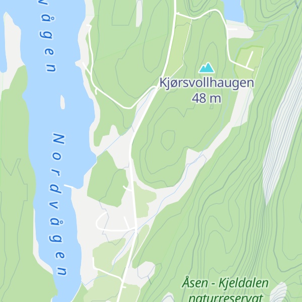 Map of Kjørsvollen