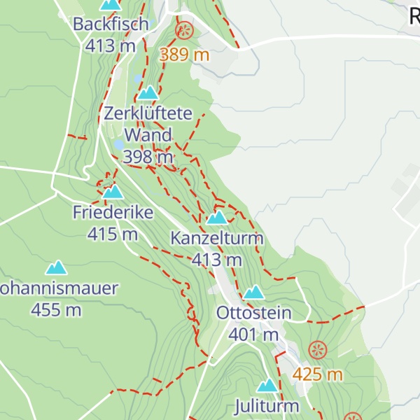 Map of Glück-Auf-Turm