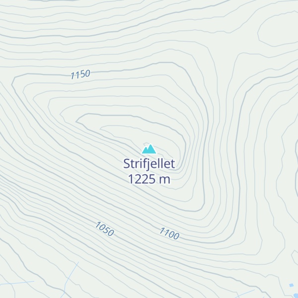 Map of Strifjellet