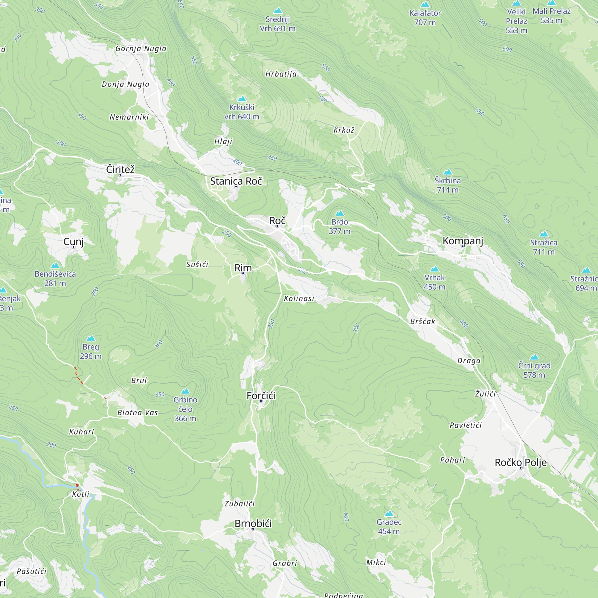Kolinasi map