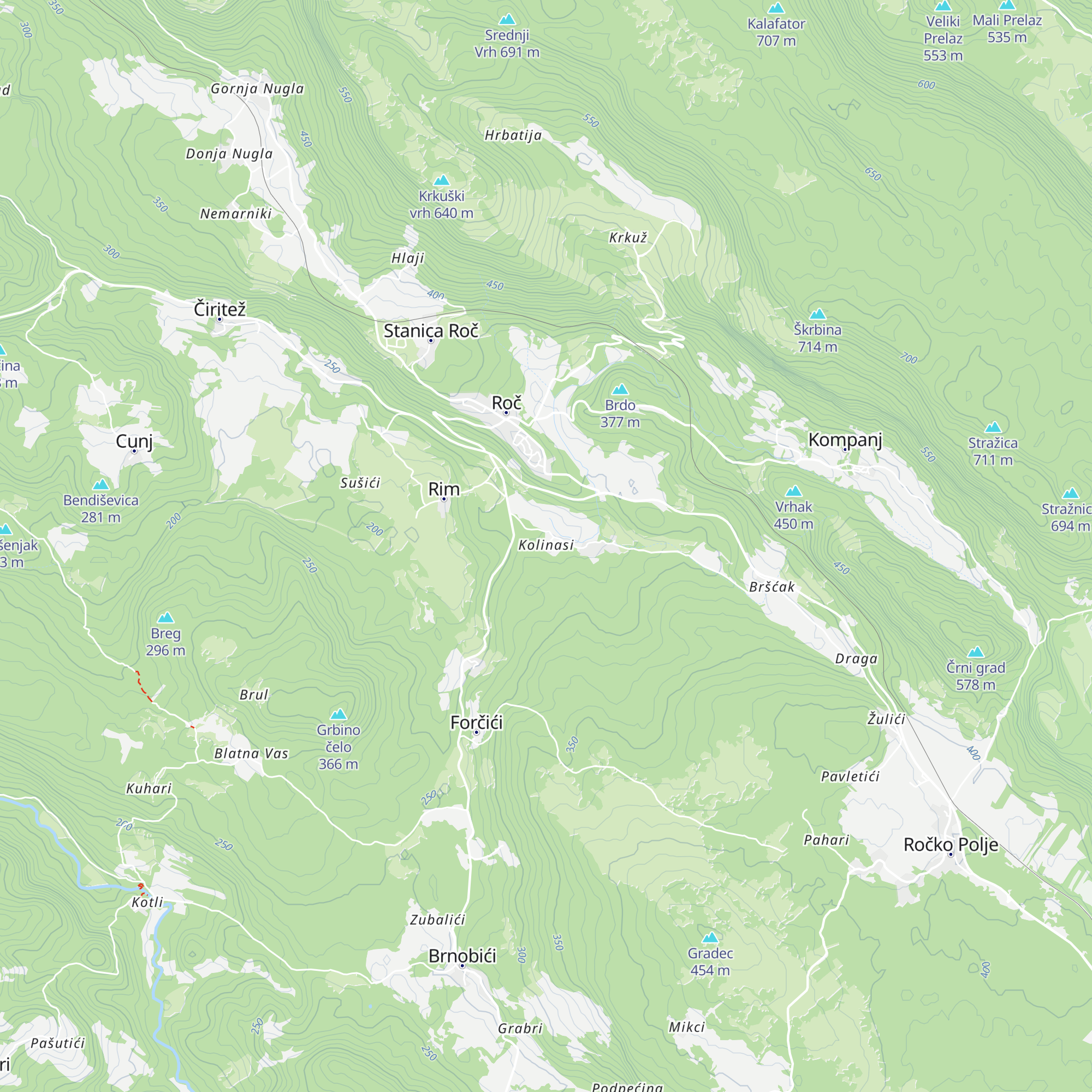 Kolinasi map