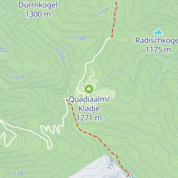 Map of Quadiaalm/Kladje