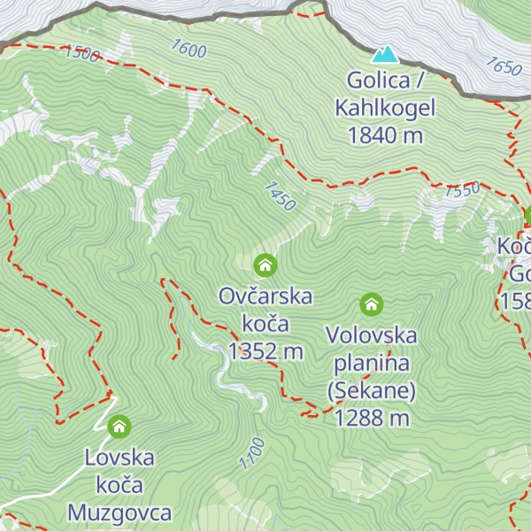 Map of Ovčarska koča