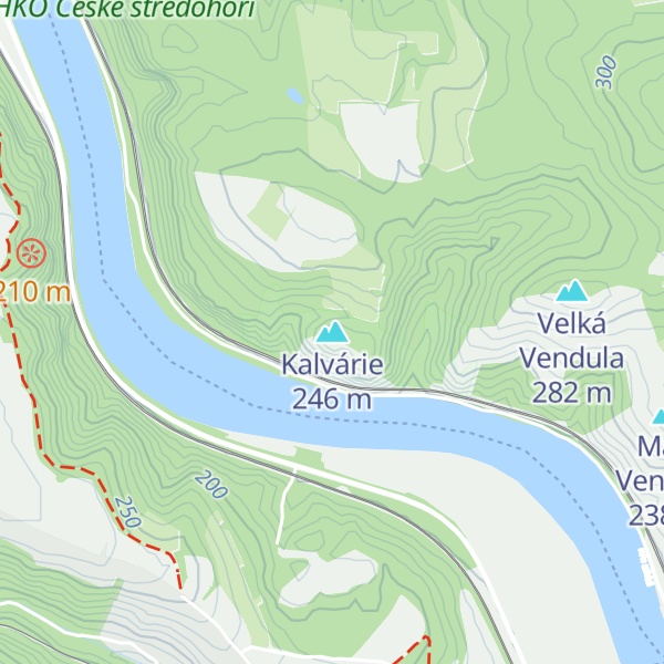 Map of Kalvárie
