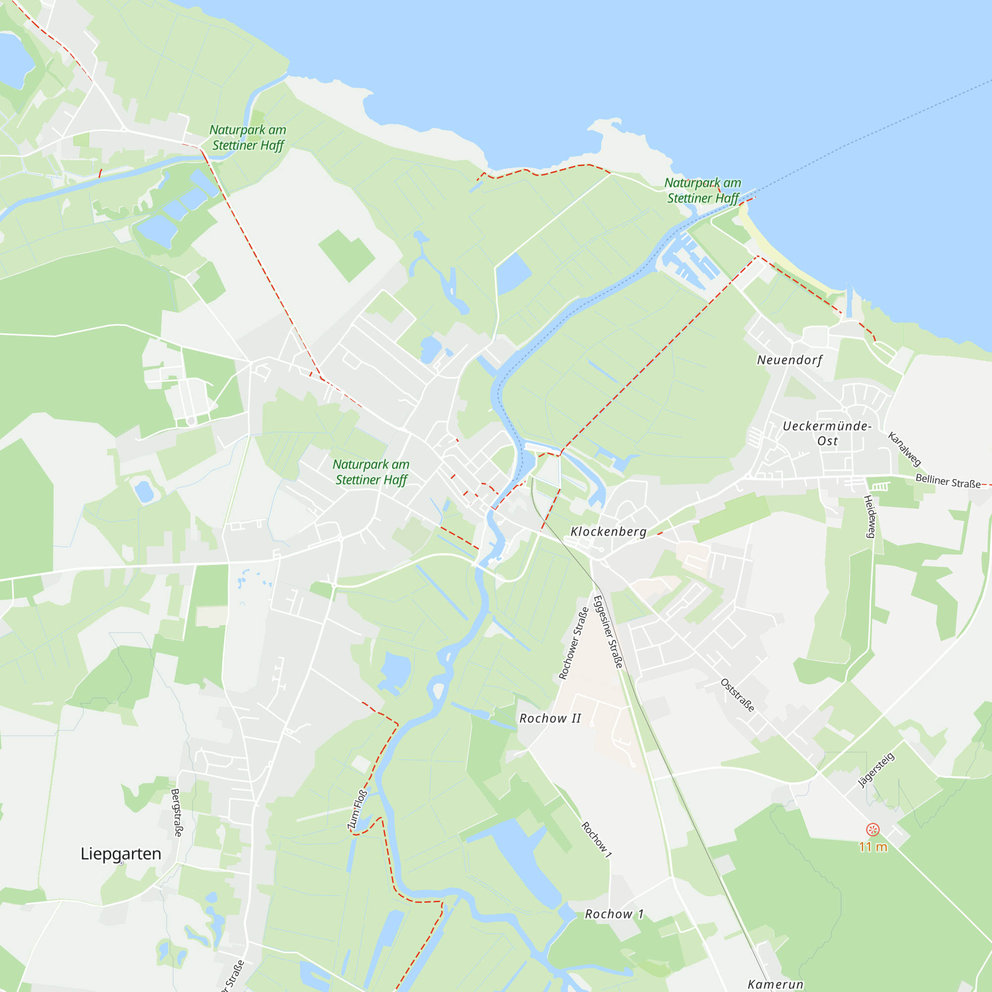 Touristik-Information Ueckermünde map