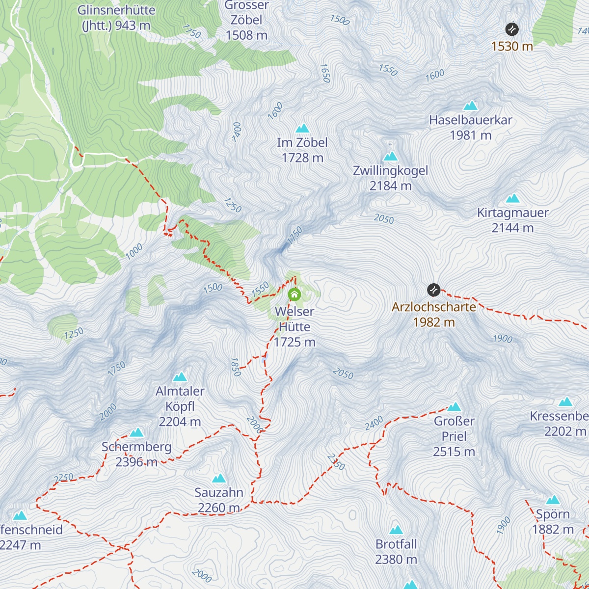 Welser Hütte map
