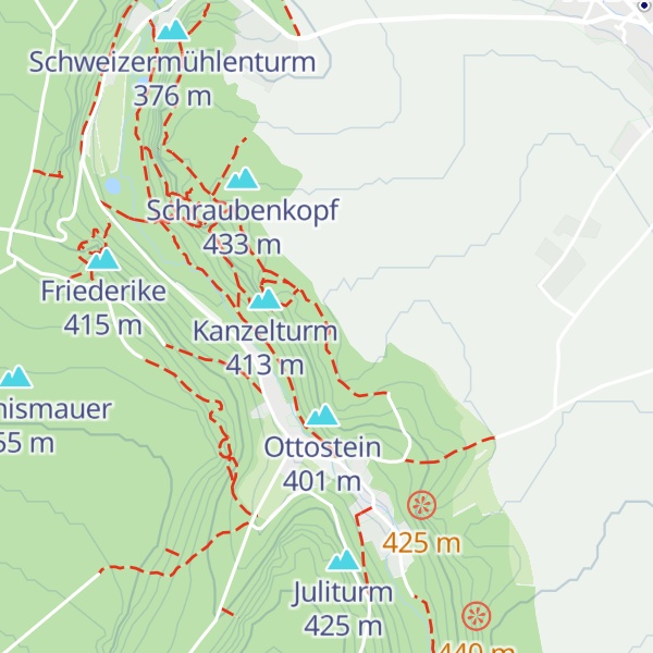 Map of Gesuchter Turm
