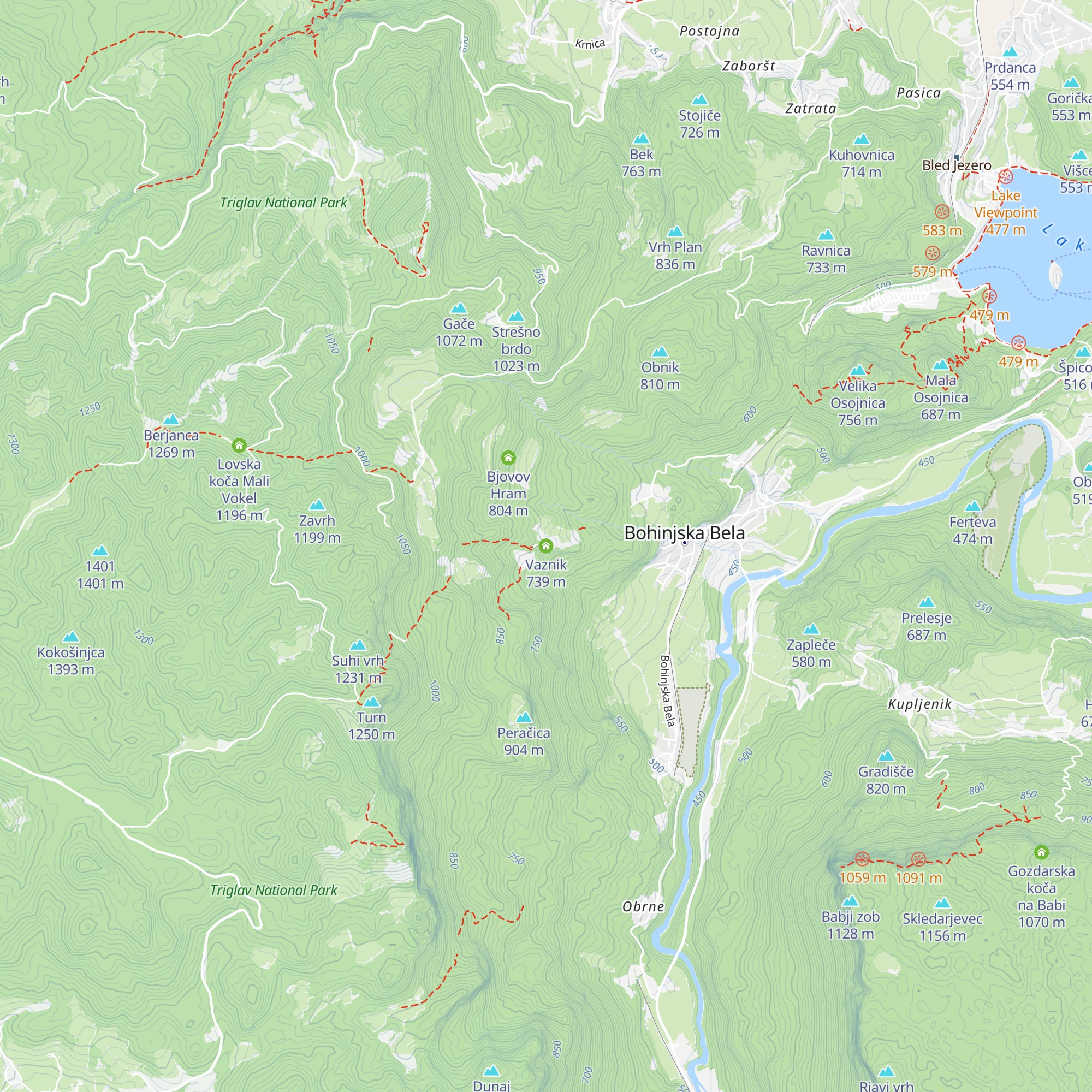 Vaznik map