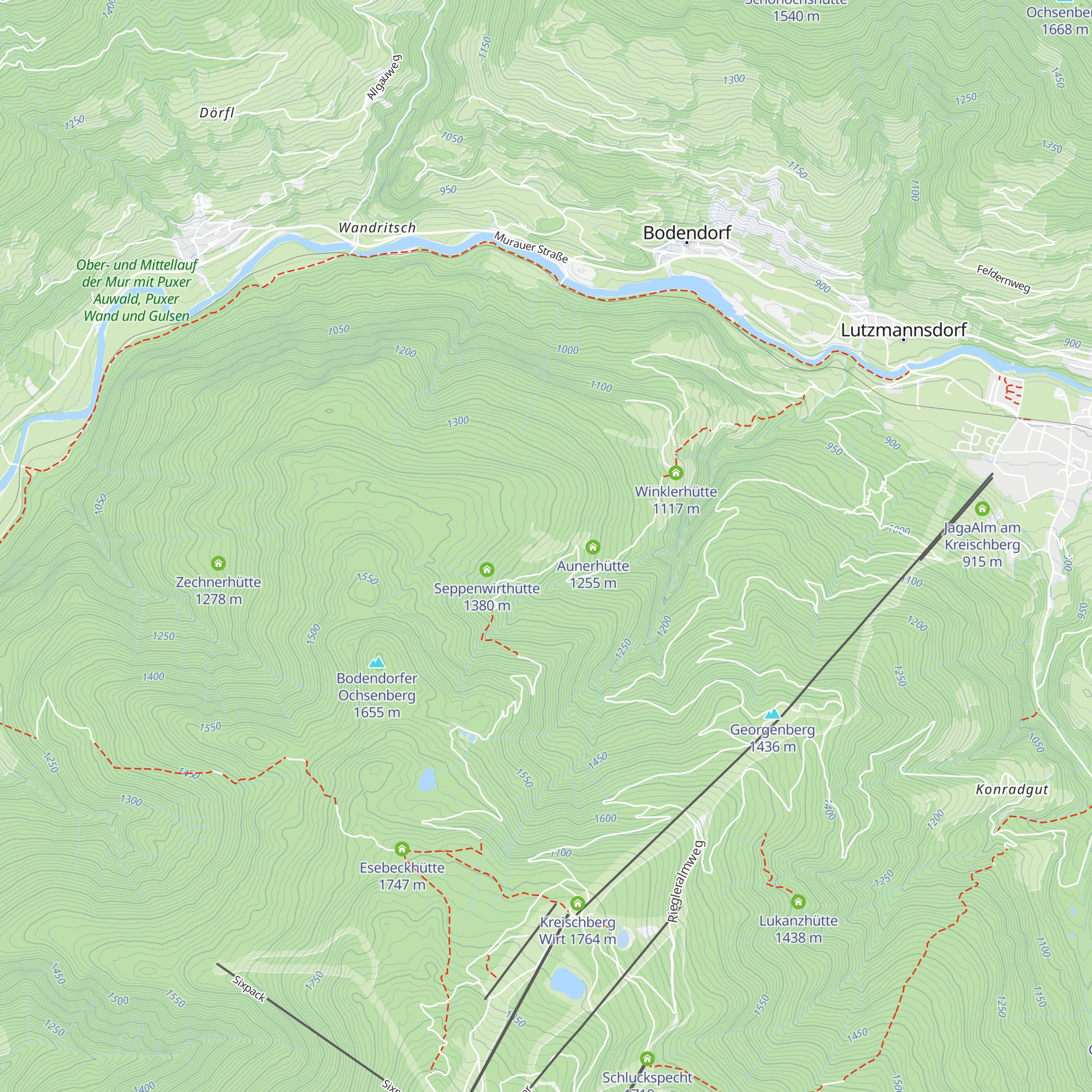 Gmundnerhütte map