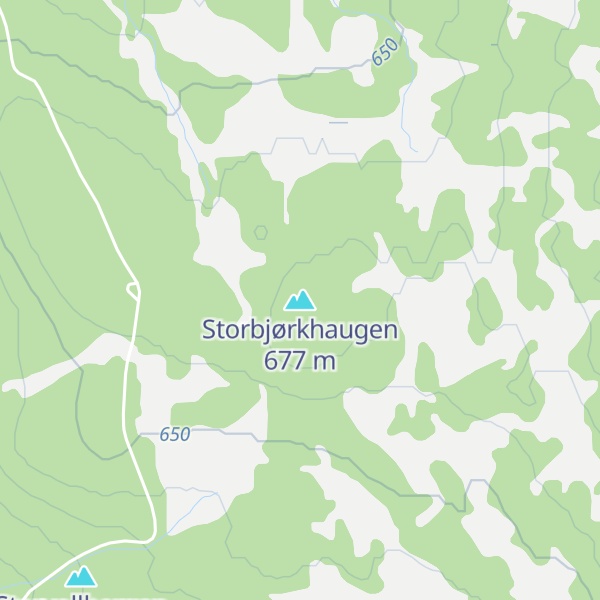 Map of Storbjørkhaugen