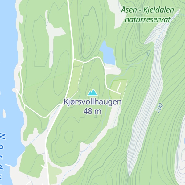 Map of Kjørsvollhaugen