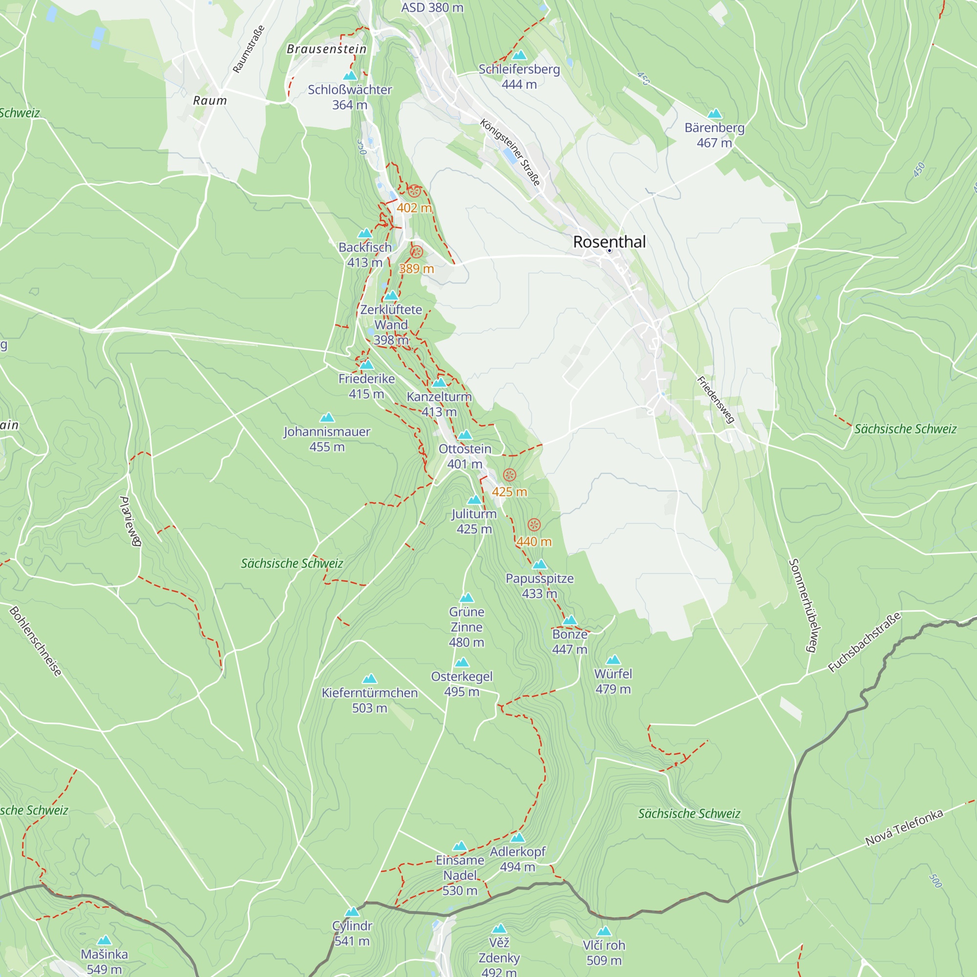 Bielatal-Hütte map