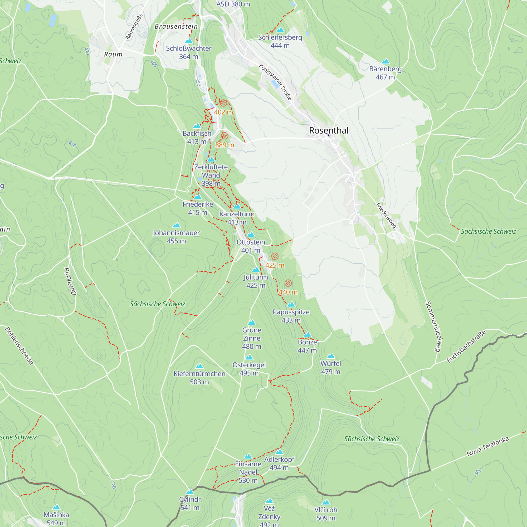 Bielatal-Hütte map