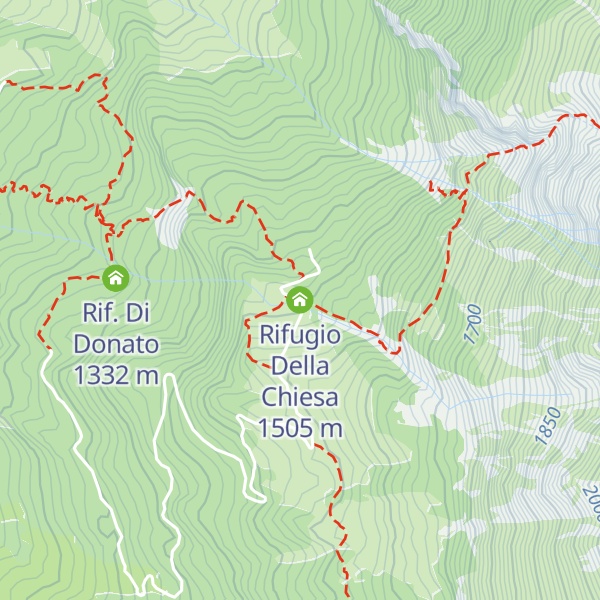 Map of Rifugio Della Chiesa